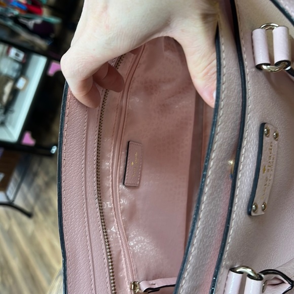 KATE SPADE | Wellesley Durham pink pebbled leather shoulder/satchel hand bag - Picture 10 of 14
